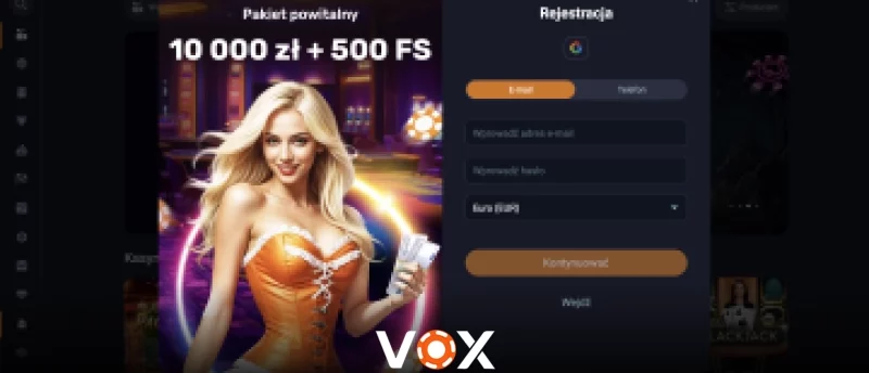Vox Casino registration – play in minutes