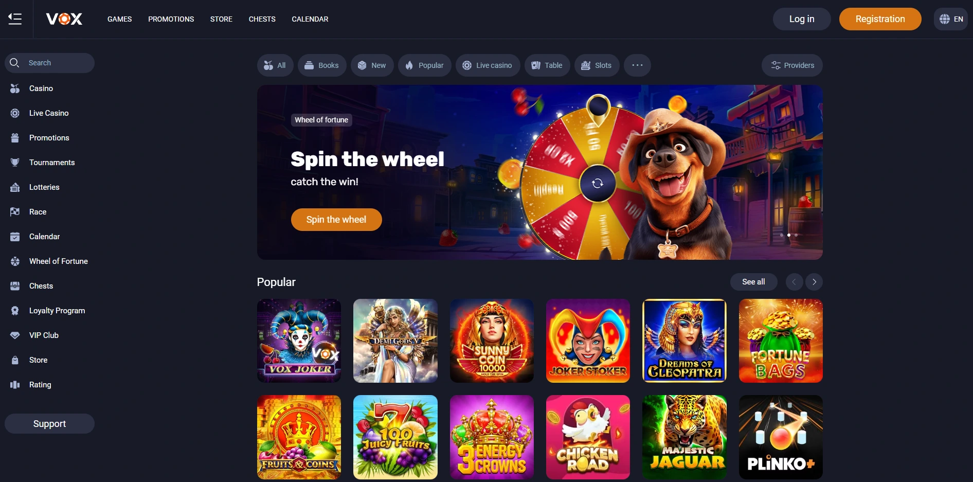 Vox Casino - Thousands of Free Spins Slots